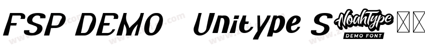 FSP DEMO   Unitype S字体转换